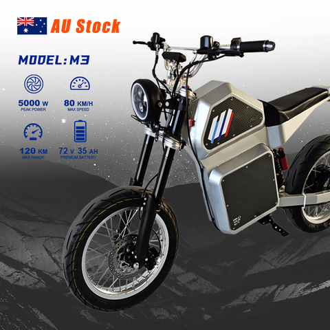 Motocykl elektryczny 72 V 35 Ah 5000 W M3