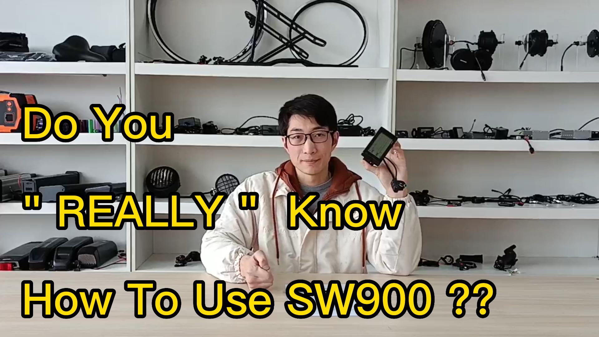 How to setup sw900 ebike display